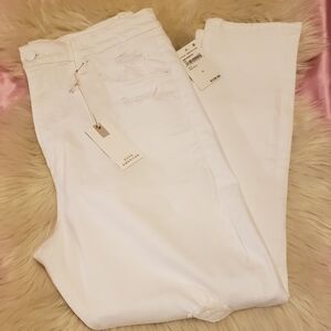Good American White Distressed Women Jeans